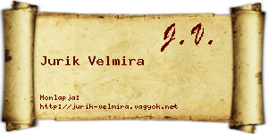 Jurik Velmira névjegykártya